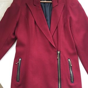 Burgundy blazer